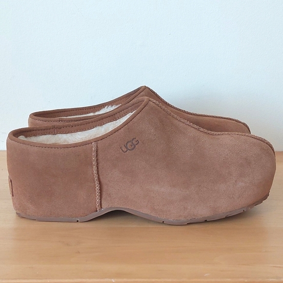 UGG Brown Suede Mules - Picture 3 of 13